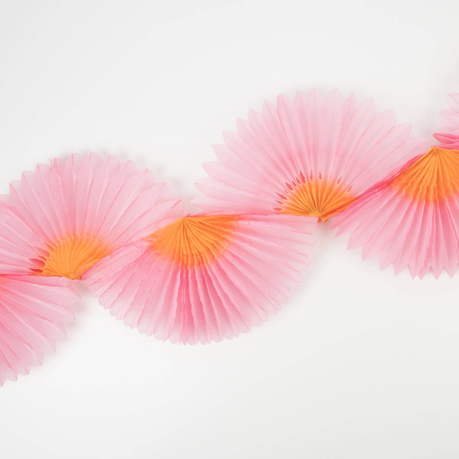 Meri Meri Pink Honeycomb Fan Garland