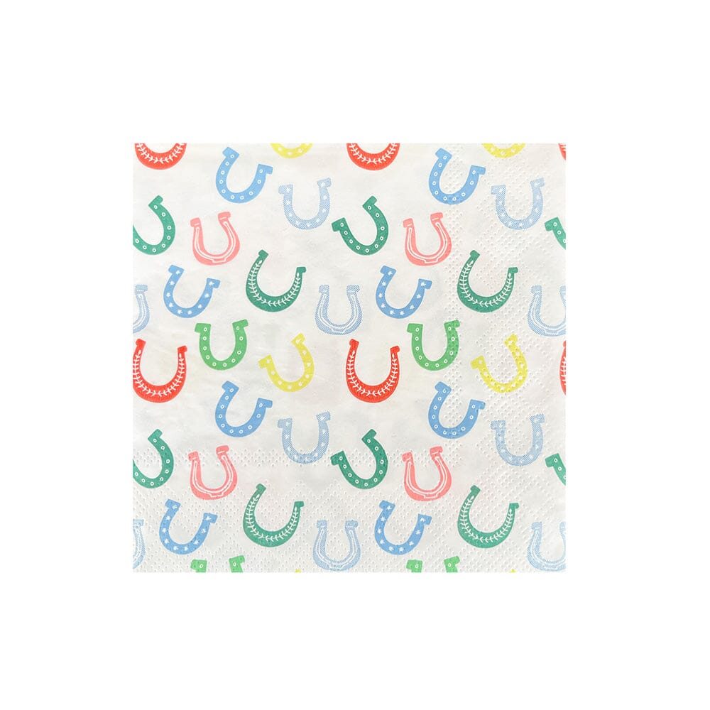 Wild West Horseshoe Print Petite Napkins
