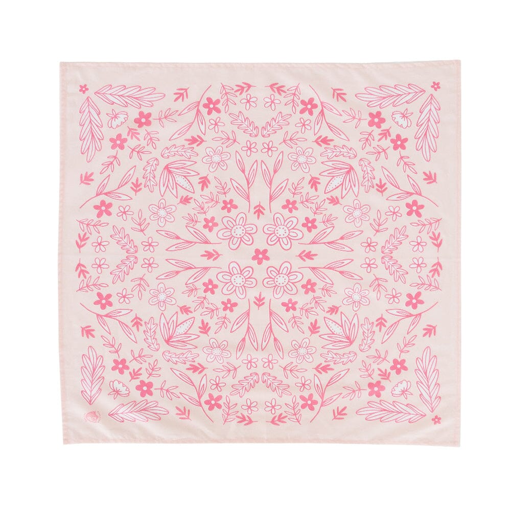 Pink Floral Cowgirl Bandana