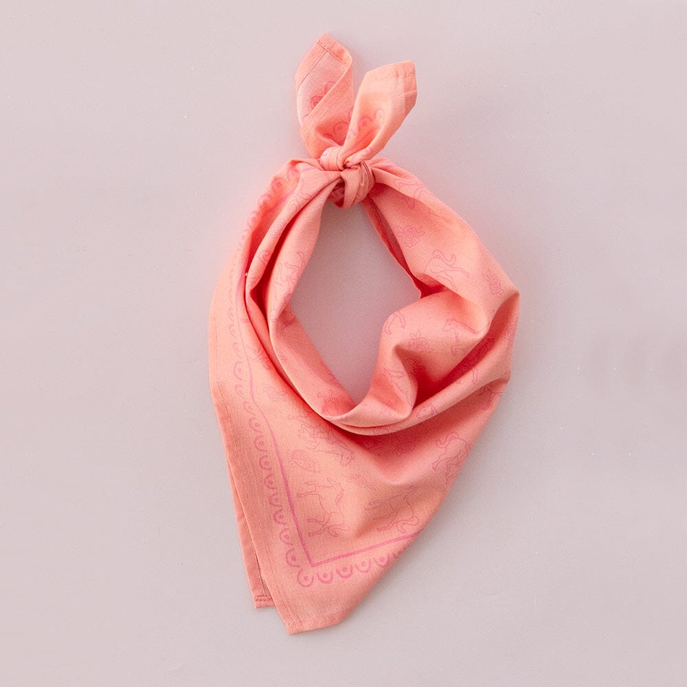 Pony Print Cowgirl Bandana