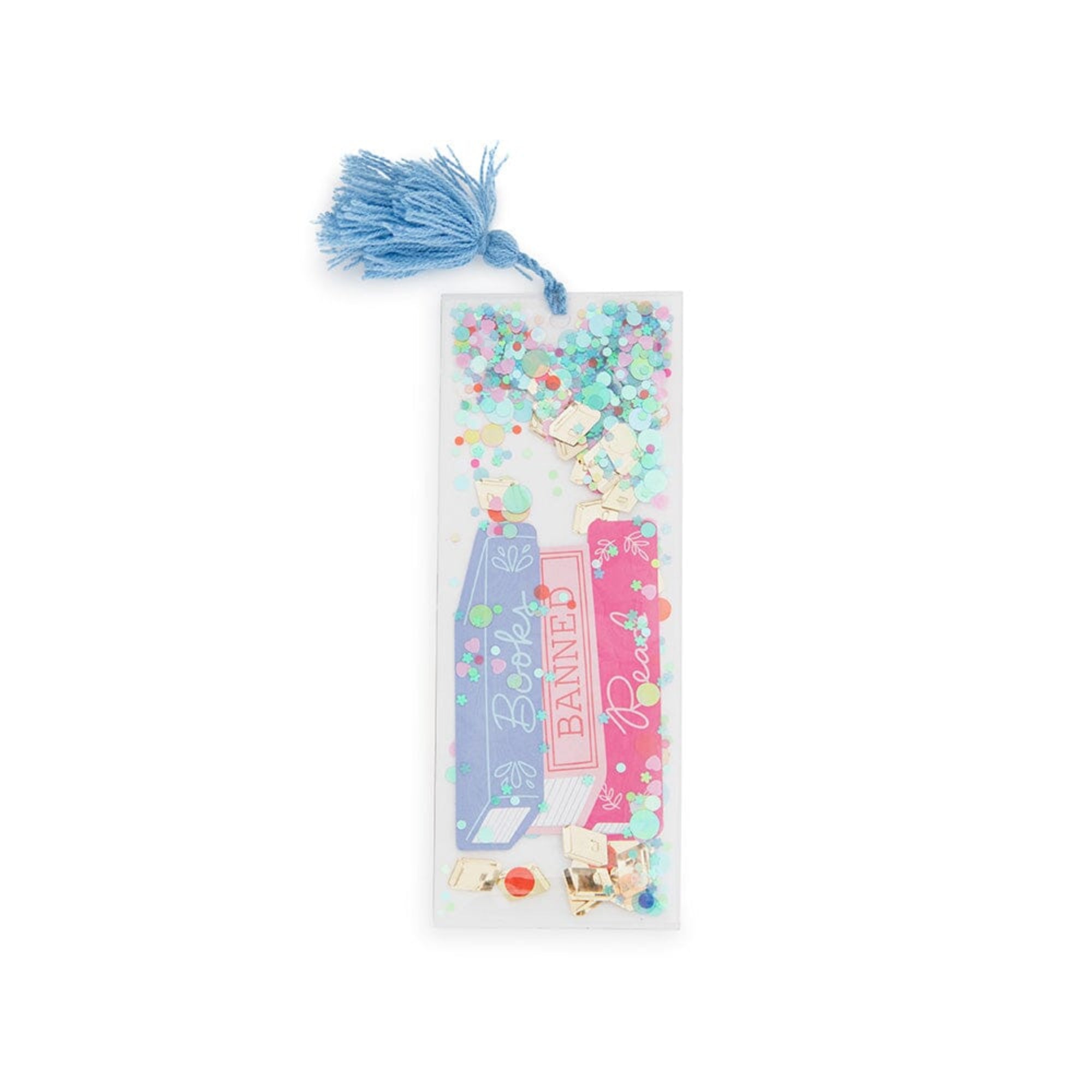 Book Club "Read Banned Books" Confetti Bookmark, Jollity & Co.