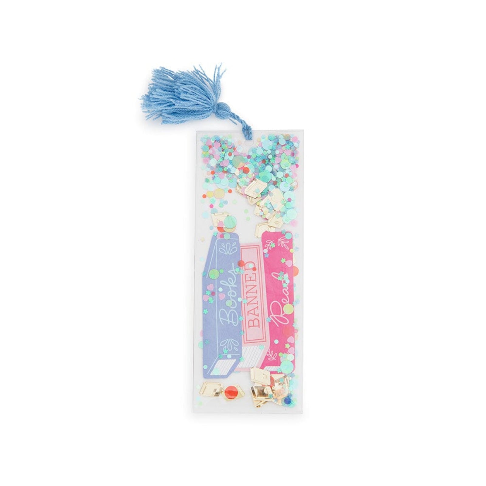 Book Club "Read Banned Books" Confetti Bookmark, Jollity & Co.