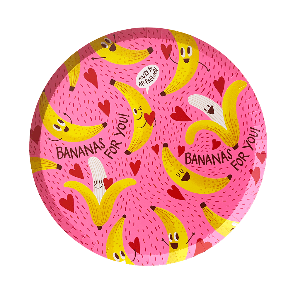 Bananas For You Large Plates, Shopsweetluluss