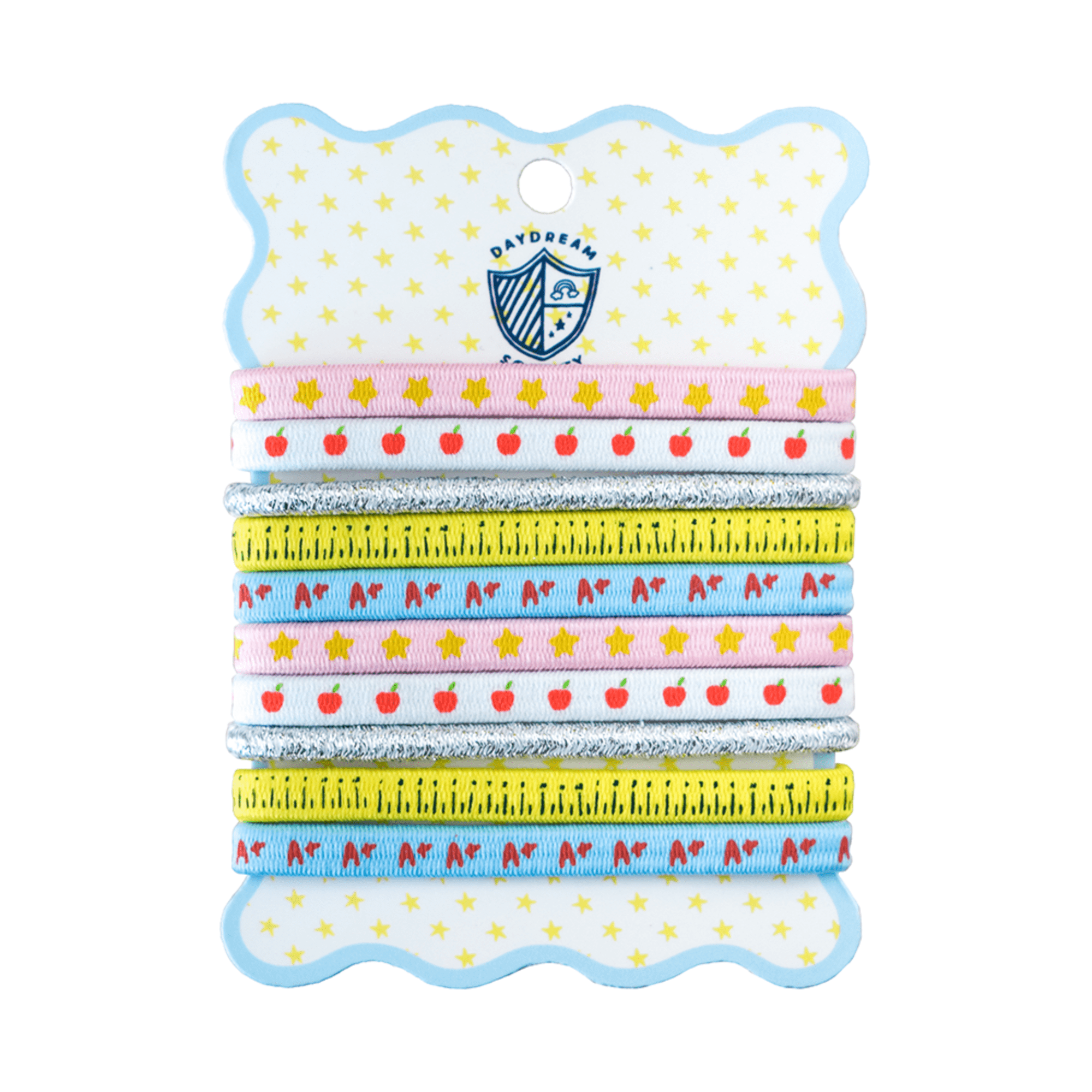 Smarty Pants Printed Pack of 10 Hair Tie Set, Daydream Society