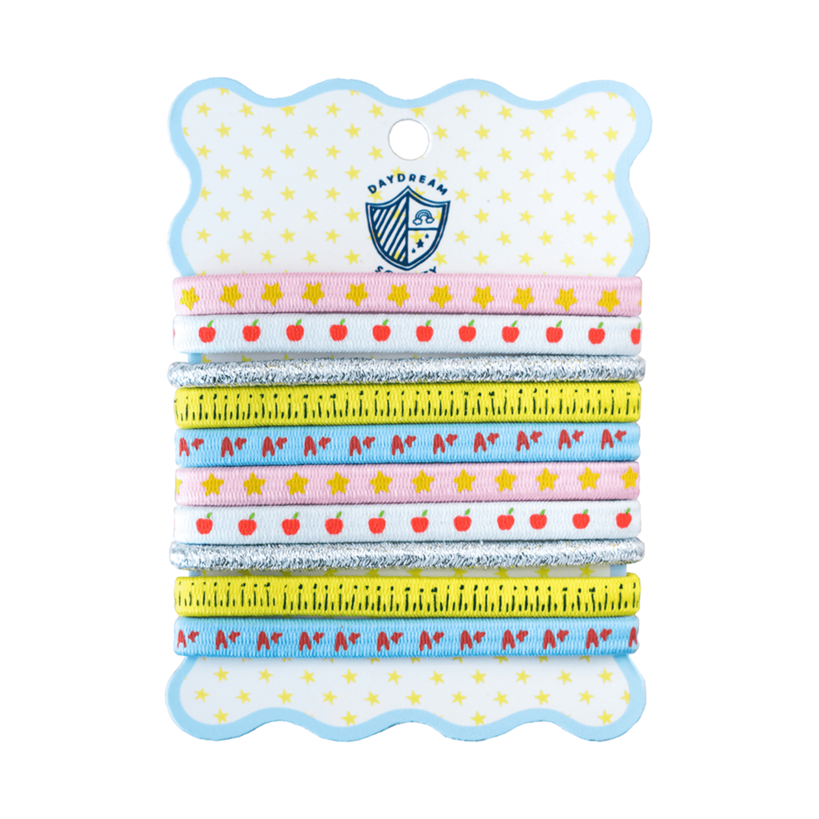 Smarty Pants Printed Pack of 10 Hair Tie Set, Daydream Society