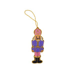 Pink & Purple Beaded Nutcracker Ornament, Daydream Society
