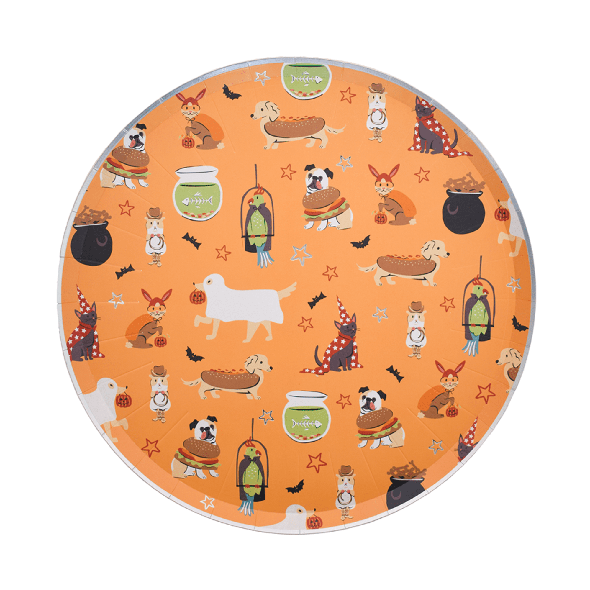 Trick or Treat Street Pets in Costume Large Plates, Daydream Society