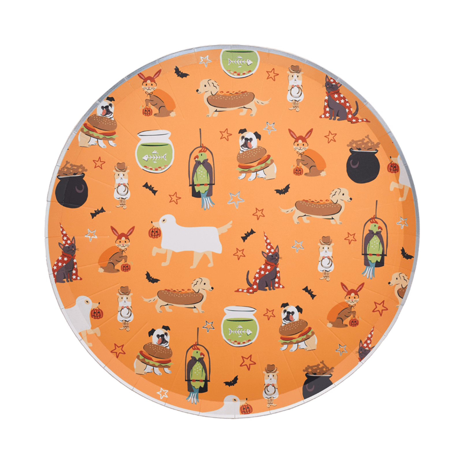 Trick or Treat Street Pets in Costume Large Plates, Daydream Society