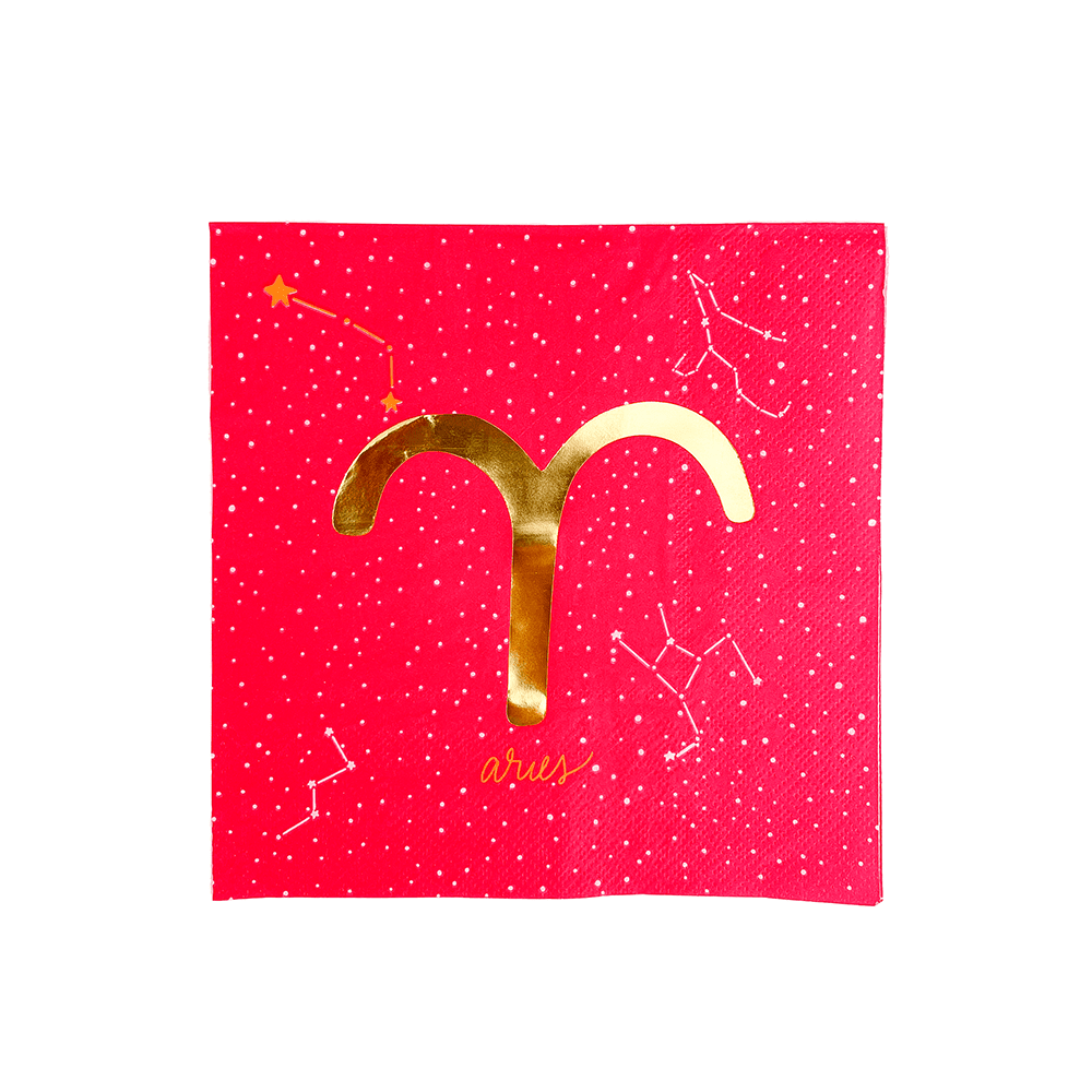 Zodiac Aries Large Napkins, Jollity & Co