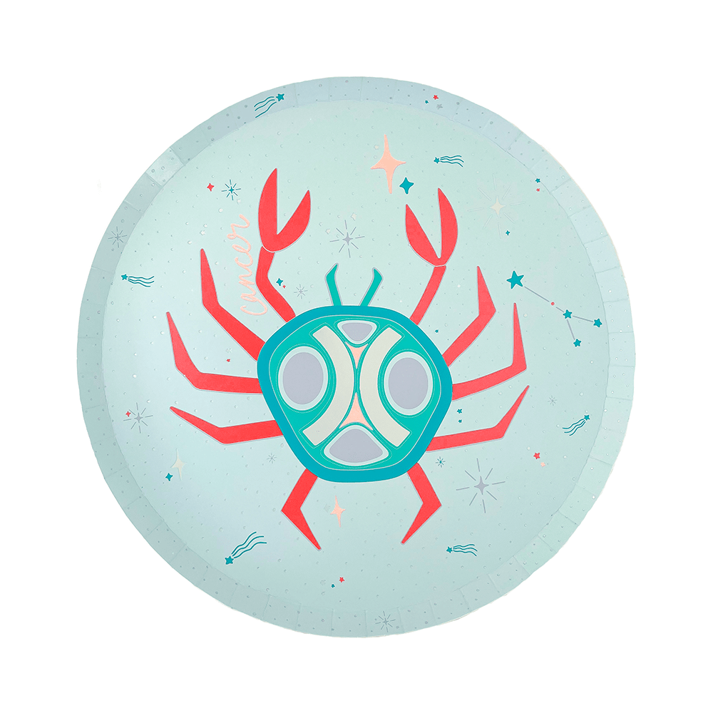 Zodiac Cancer Dinner Plates, Jollity & Co