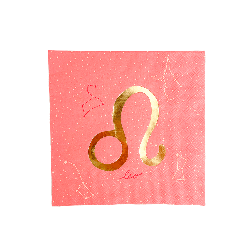 Zodiac Leo Large Napkins, Jollity & Co