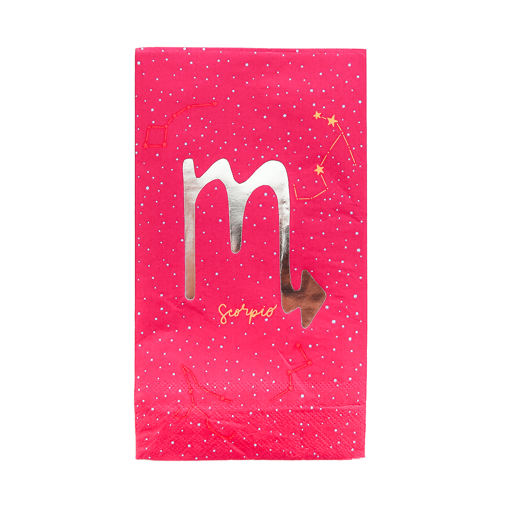 Zodiac Scorpio Guest Napkins, Jollity & Co