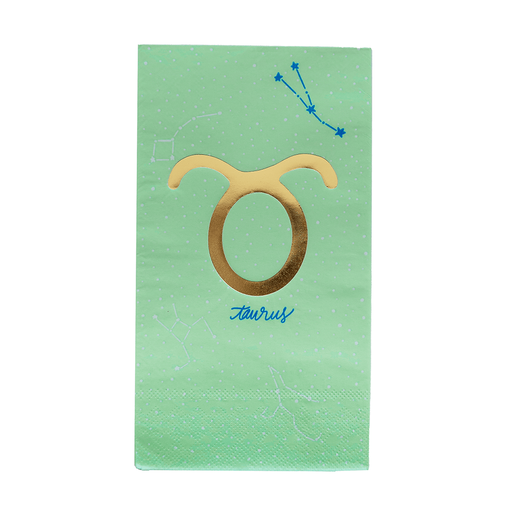 Zodiac Taurus Guest Napkins, Jollity & Co