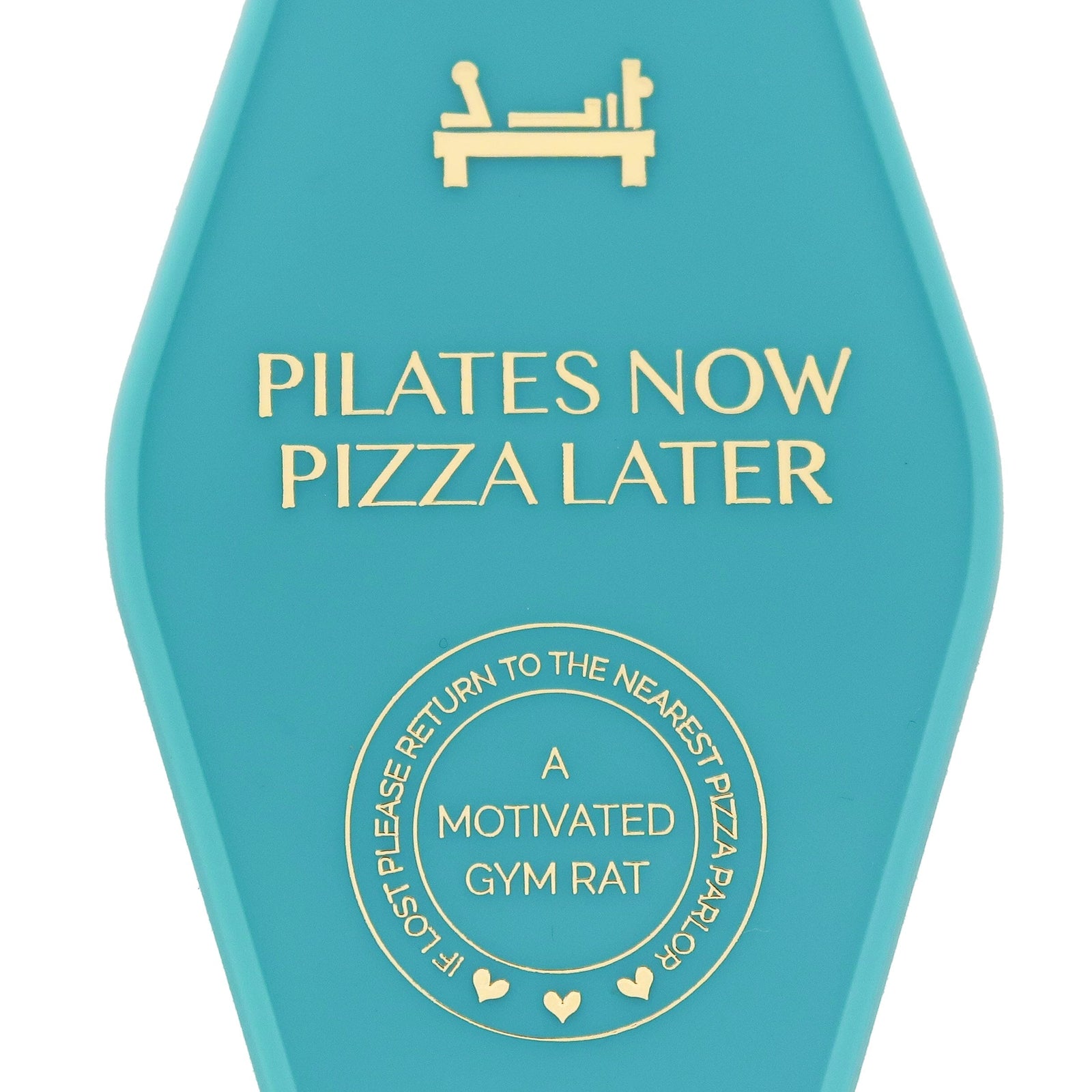 Giftables Pilates Now Pizza Later Keychain, Jollity & Co