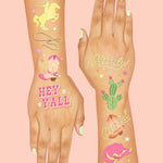 Cowgirl Temporary Tattoos