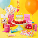 Happy Birthday Colorful Wavy Candle
