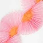 Meri Meri Pink Honeycomb Fan Garland