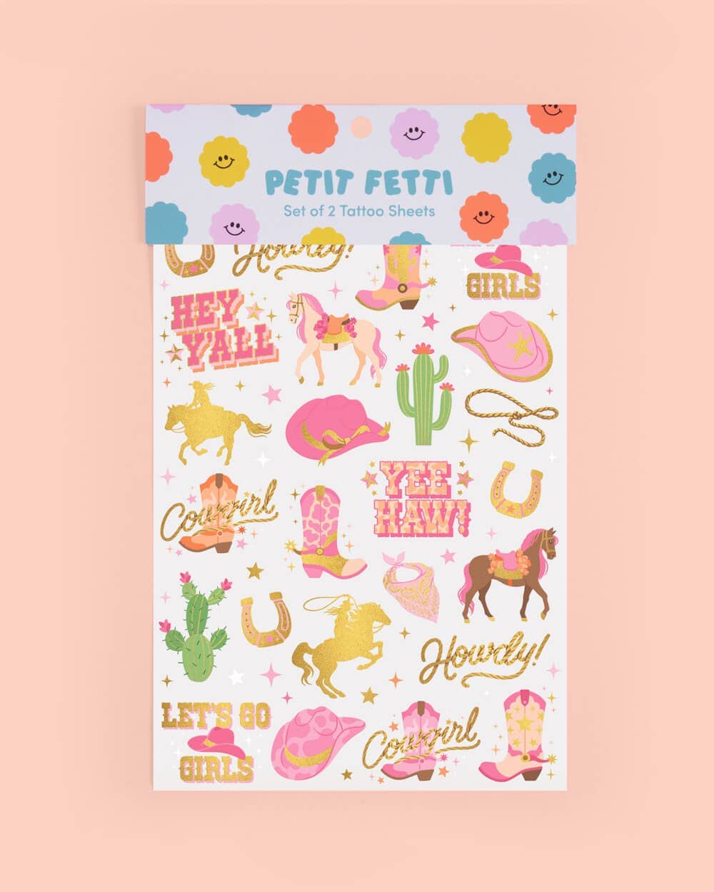 Cowgirl Temporary Tattoos