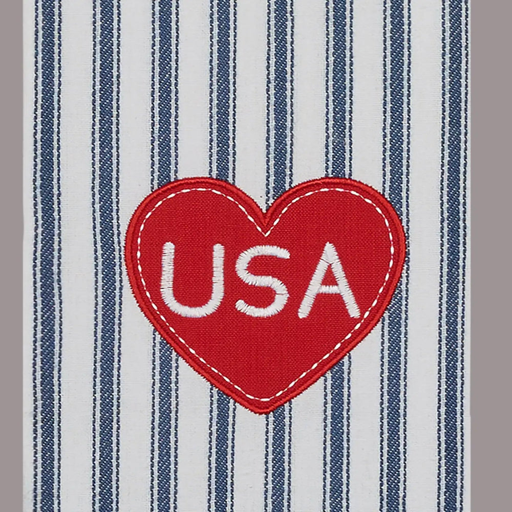 Americana Heart Kitchen Tea Towel, Shopsweetluluss