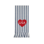 Americana Heart Kitchen Tea Towel, Shopsweetluluss