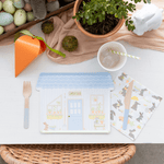 Springtime Bunnies In The Garden Large Napkins