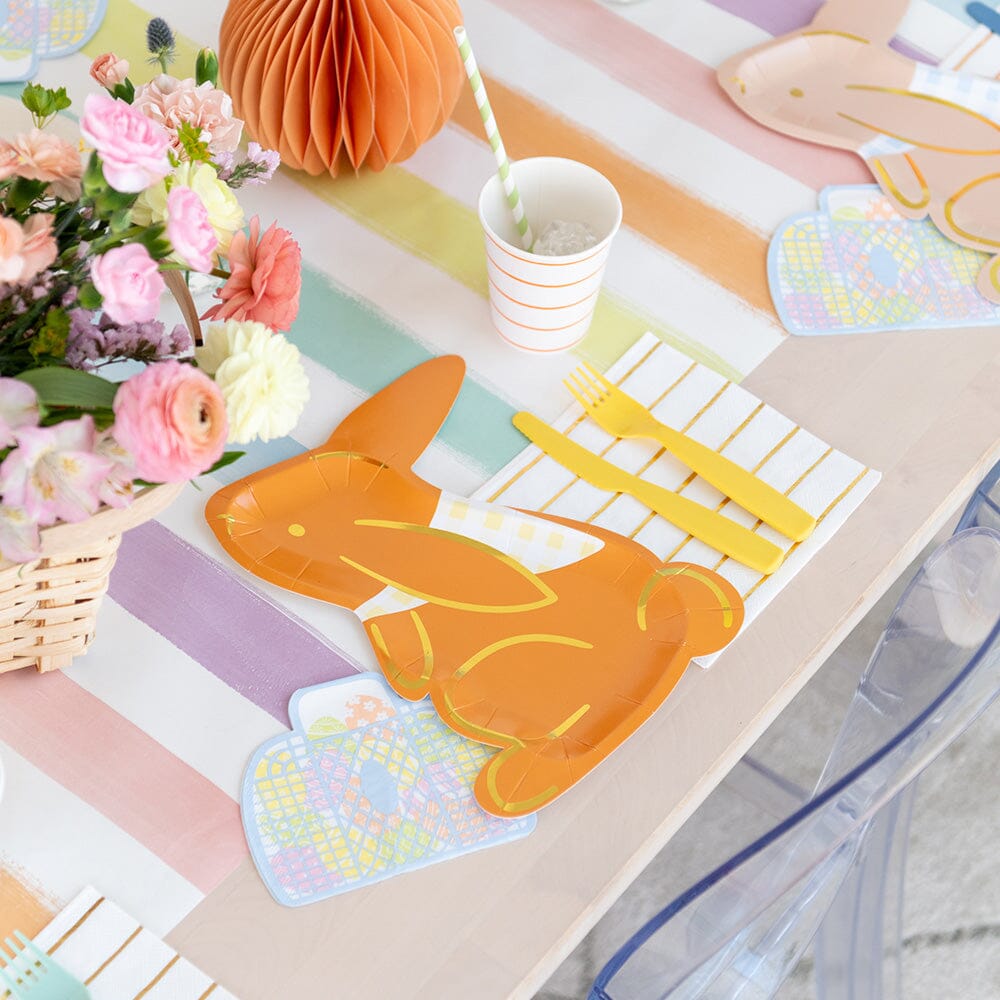 Bunnies In The Garden Large Napkins