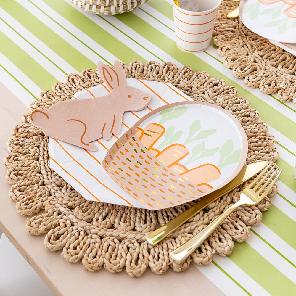 Bunnies In The Garden Small Basket Plates