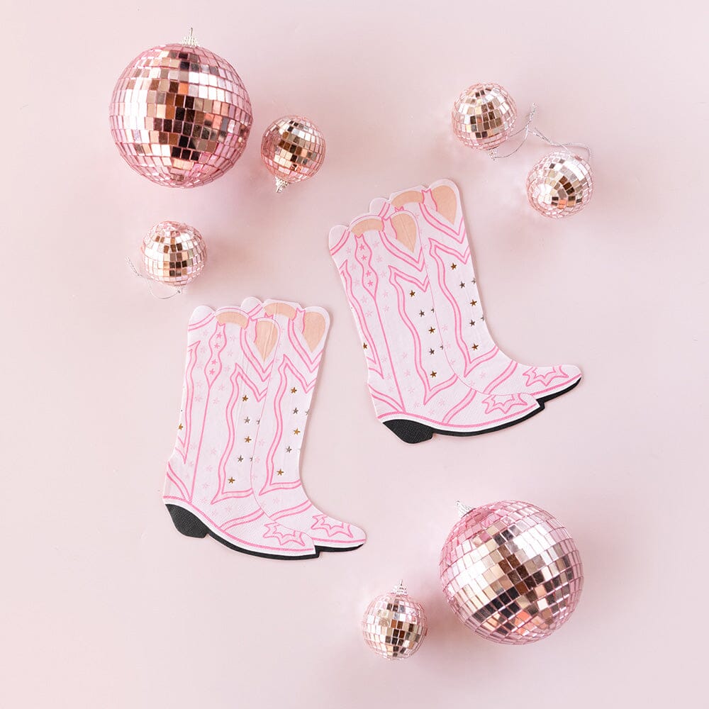 Pink Cowgirl Boots Napkins