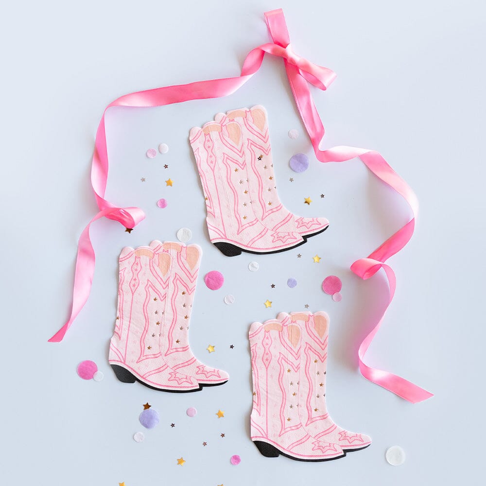 Pink Cowgirl Boots Napkins