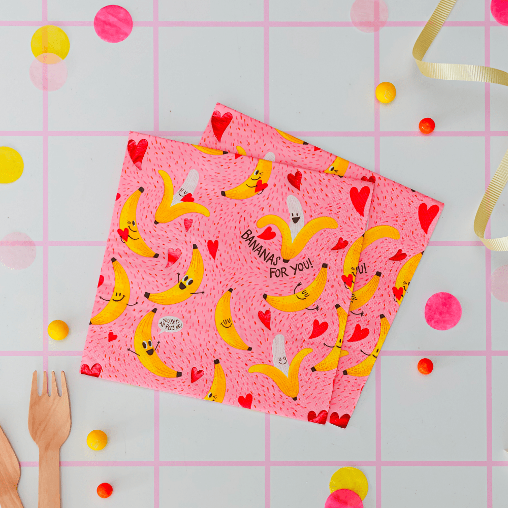 Bananas For You Large Napkins, Shopsweetluluss