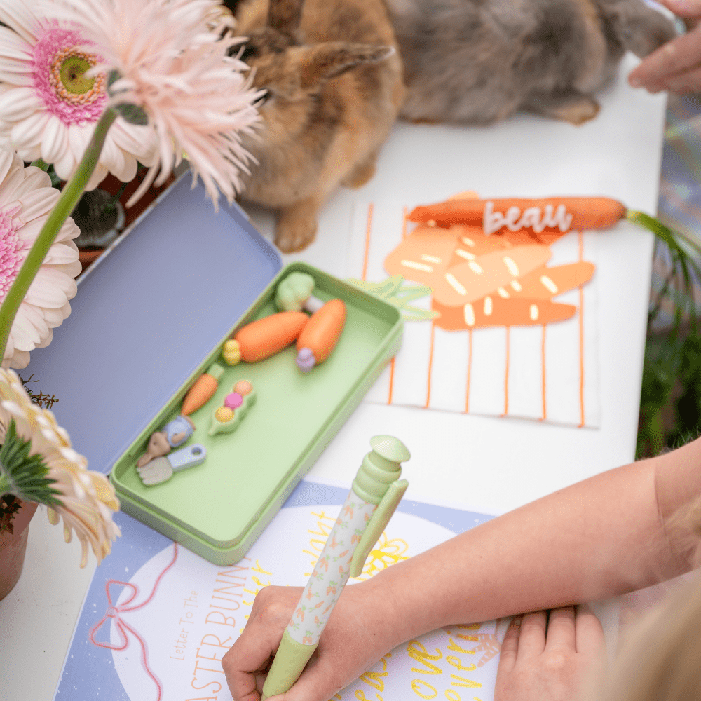 Bunnies In The Garden Eraser Set, Daydream Society