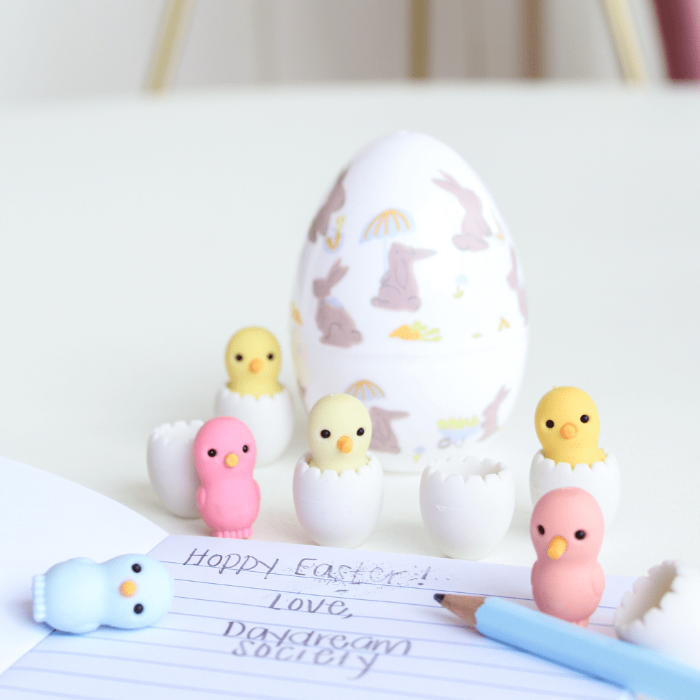 Arts & Crafts Chicks Eraser Set, Daydream Society