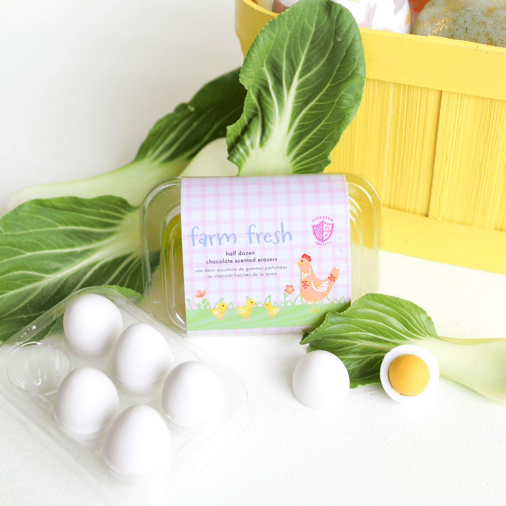 Arts & Crafts Farm Fresh Eraser Set, Daydream Society