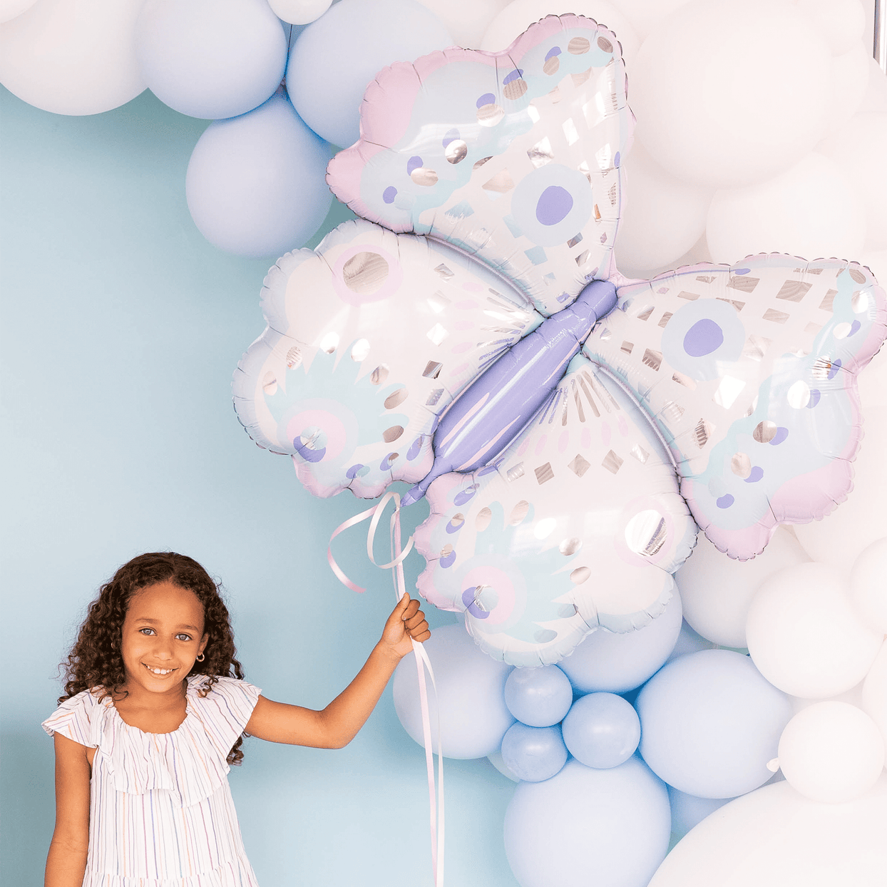 Fairy Garden Butterfly Mylar Balloon