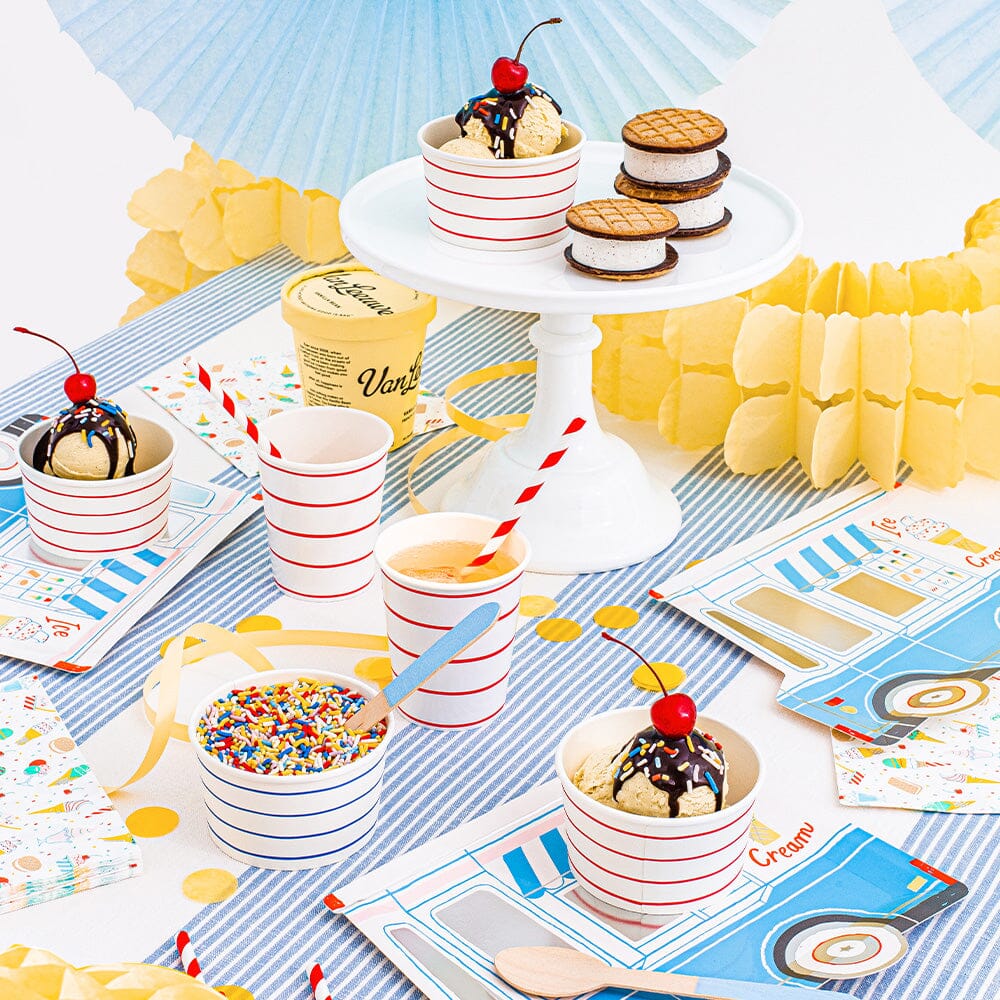 Candy Apple Frenchie Striped Treat Cups