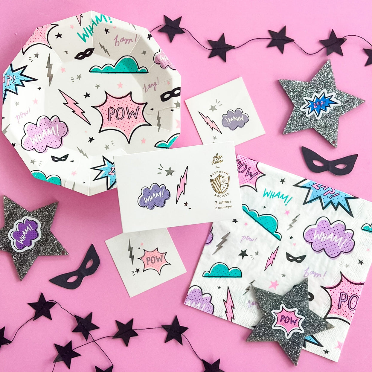 girl power temporary tattoos by daydream society
