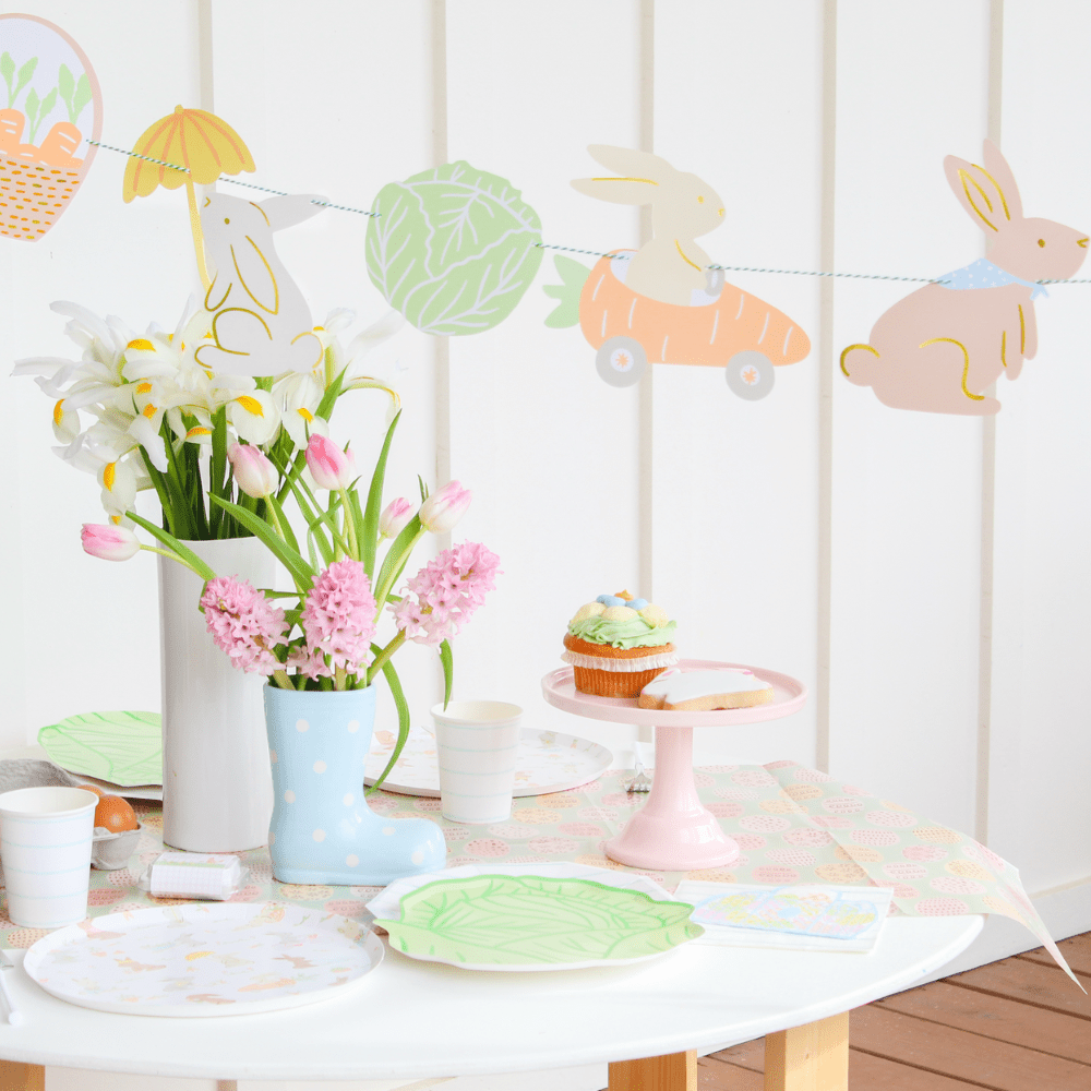 Springtime Bunnies In The Garden Party Garland, Daydream Society