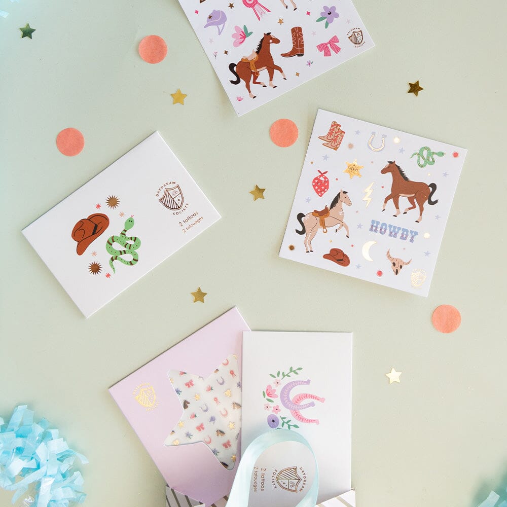 yeehaw temporary tattoos & stickers