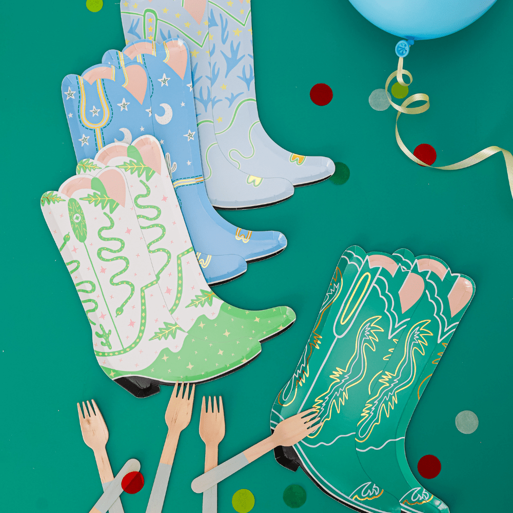 Yeehaw Large "Boot" Plates, Daydream Society