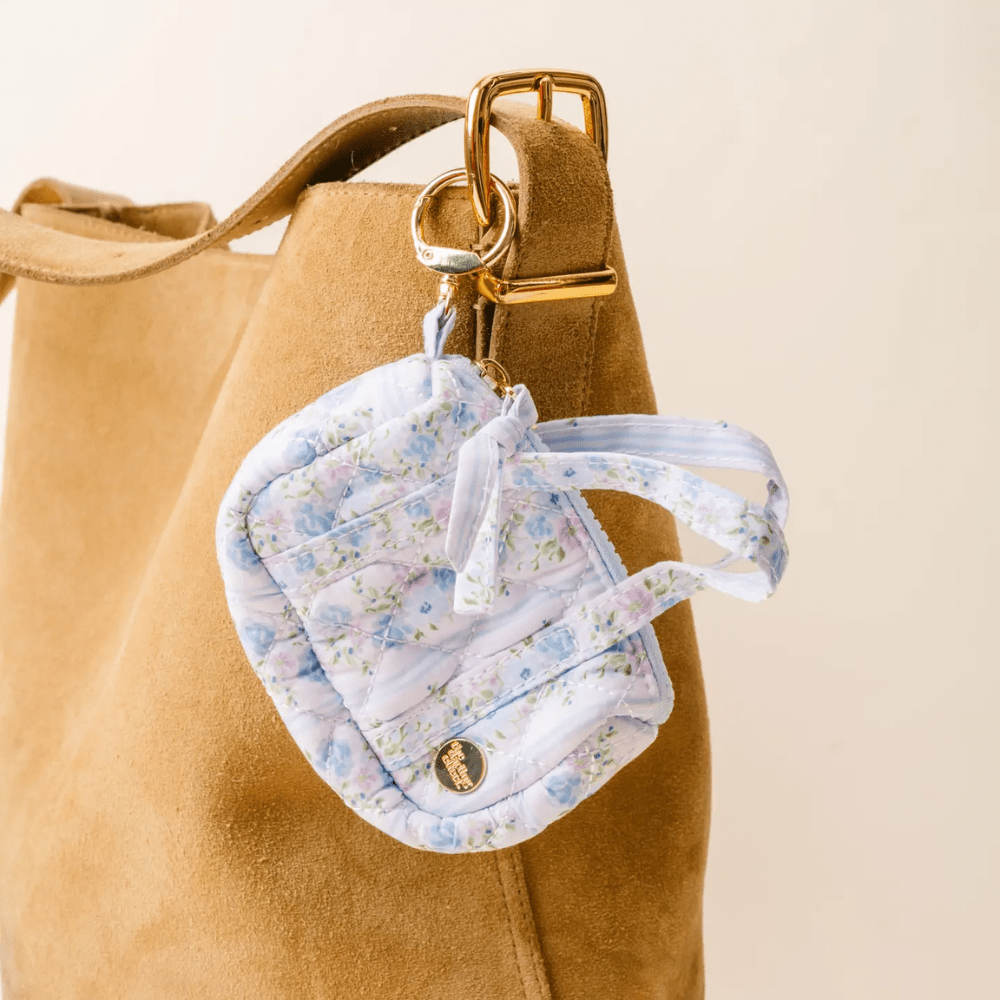 Itty Bitty Duffle Bag Charm - Petal Parade Blue, Shopsweetluluss