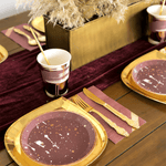 Mauve-Elous Gold Foil Guest Napkins