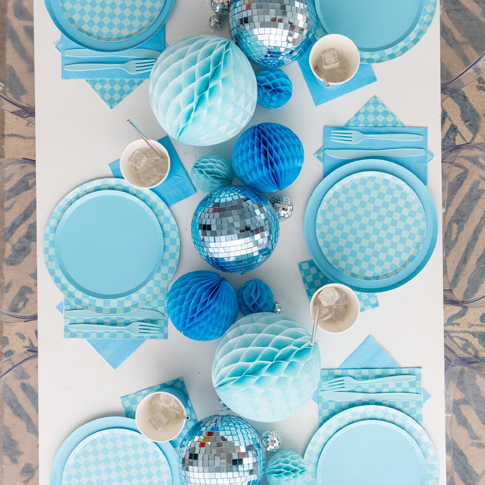 Check It! Out of the Blue Check Guest Napkins