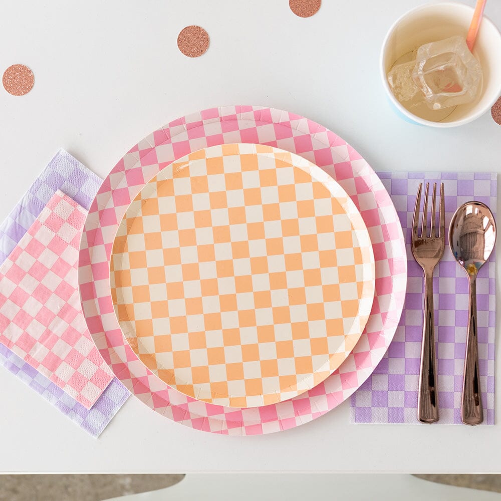 Check It! Purple Posse Large Napkins