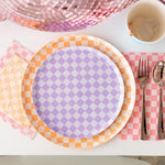 Check It! Tickle Me Pink Check Guest Napkins