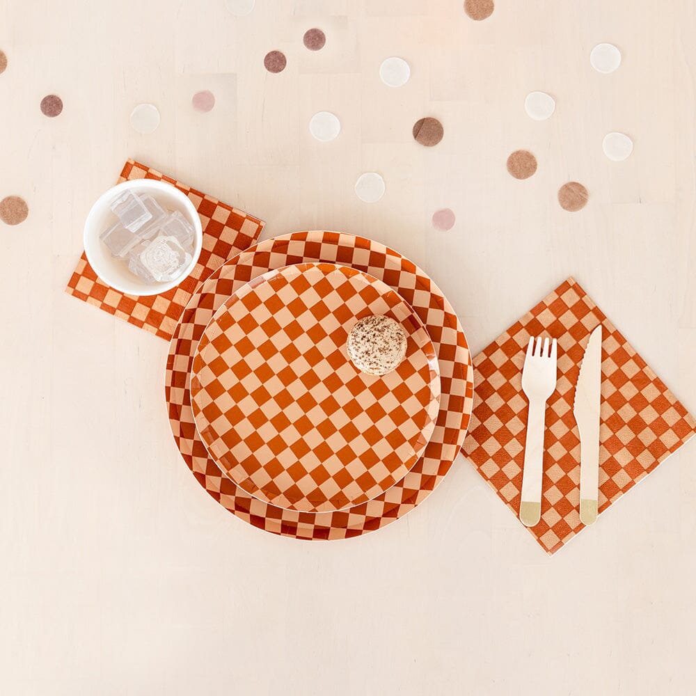 Check It! Café Con Leche Dinner Plates