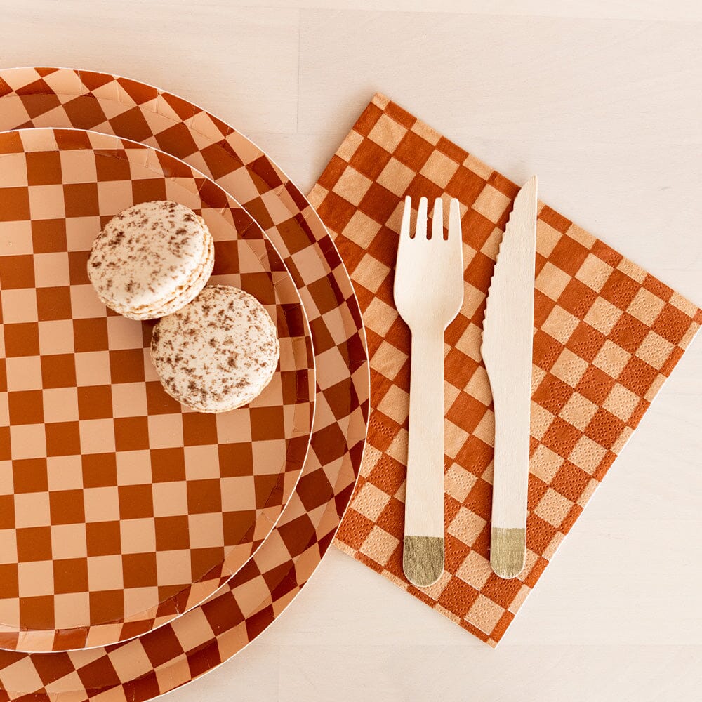 Check It! Café Con Leche Dessert Plates