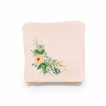 Floral Corner Party Cocktail Napkins, Jollity & Co