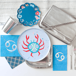 Zodiac Cancer Large Napkins, Jollity & Co