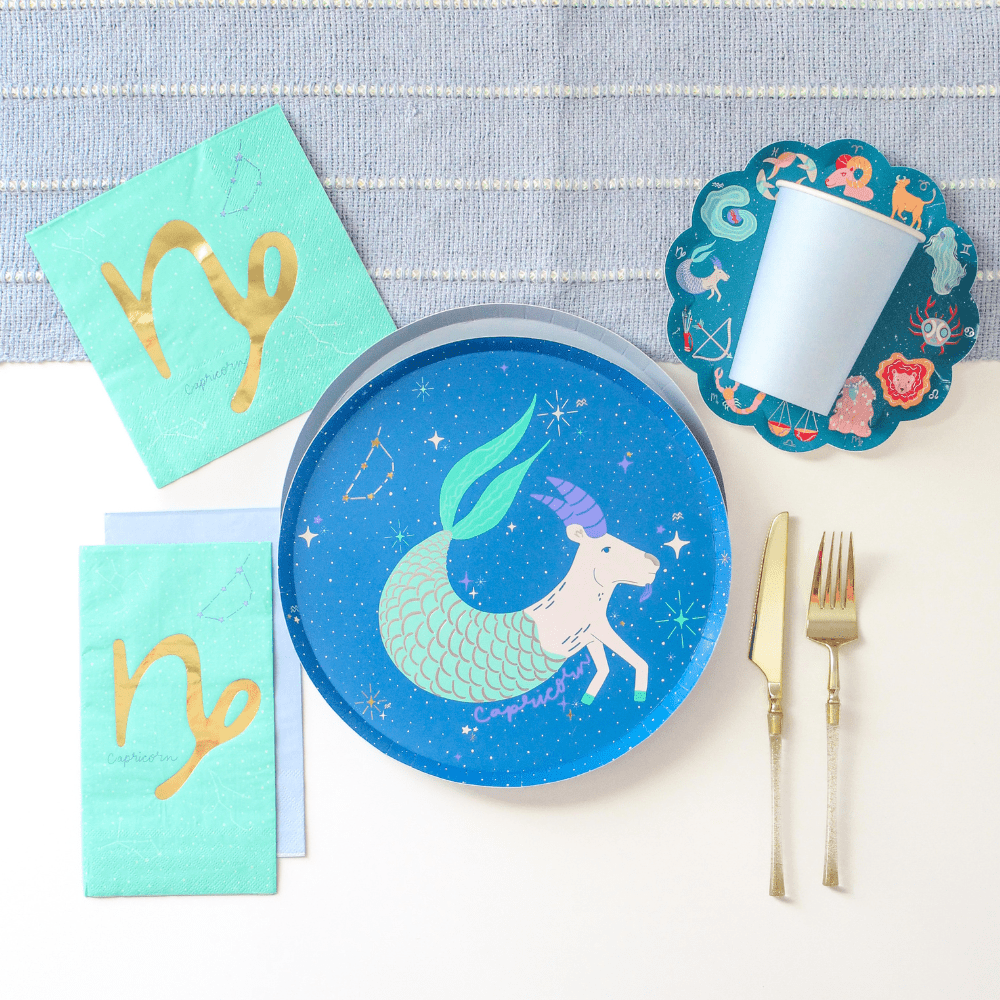 Zodiac Capricorn Dinner Plates, Jollity & Co