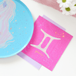 Zodiac Gemini Large Napkins, Jollity & Co
